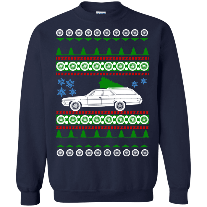 Chevy Caprice Classic Wagon Ugly Christmas Sweater 1968 sweatshirt