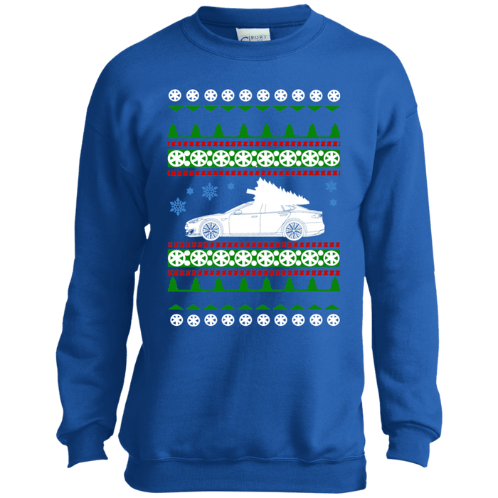 Tesla Model S Kids Ugly Christmas Sweater sweatshirt