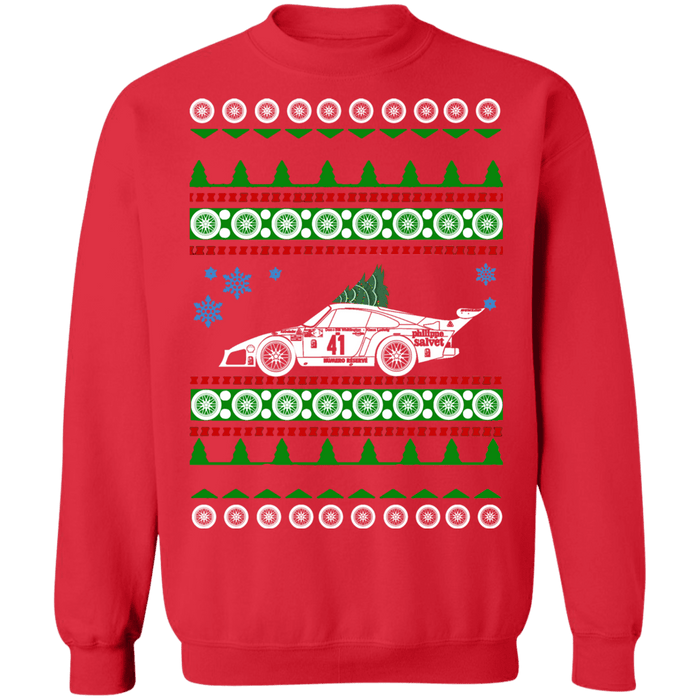 German Race Car like Porsche 935 ugly Christmas Sweater sweatshirt