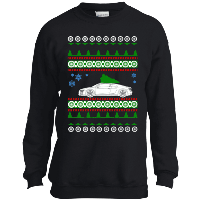 Audi R8 Kids Youth Ugly Christmas Sweater