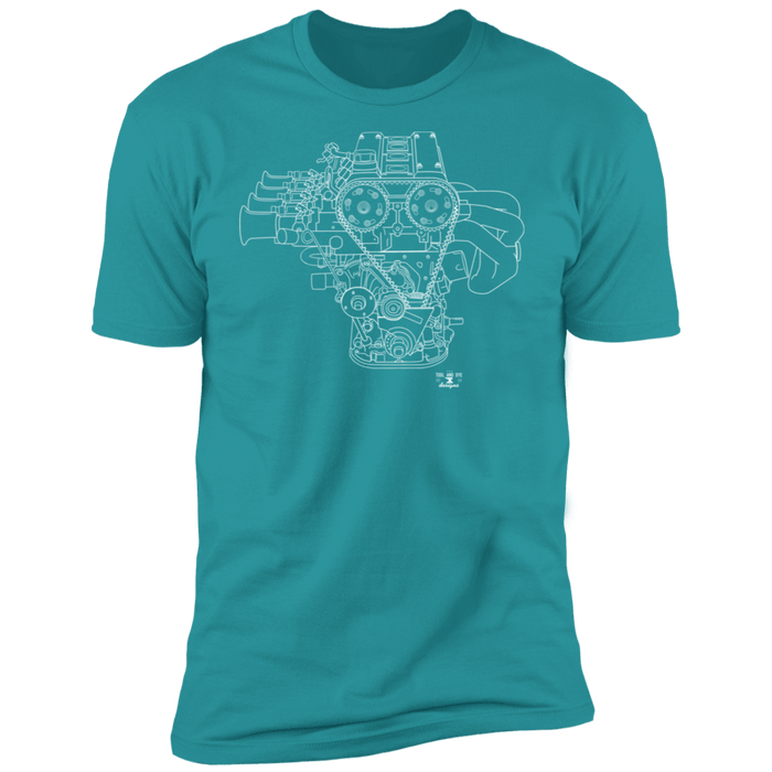 Engine Blueprint Series 4AGE Toyota t-shirt