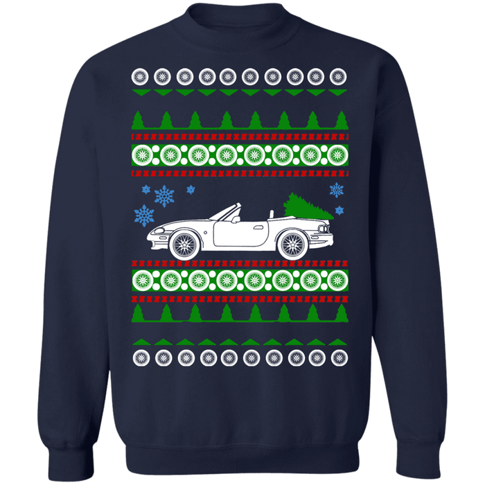 Mazda Miata 2nd generation NB 1998 Ugly Christmas Sweater sweatshirt