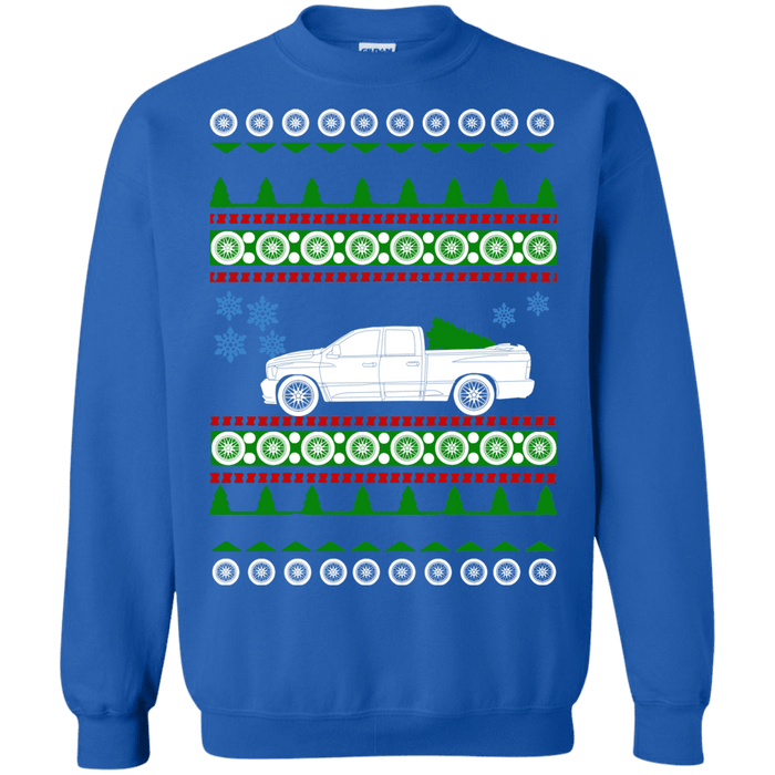 american car or truck like a  Ram SRT-10 Quadcab 2006 Ugly Christmas Sweater sweatshirt