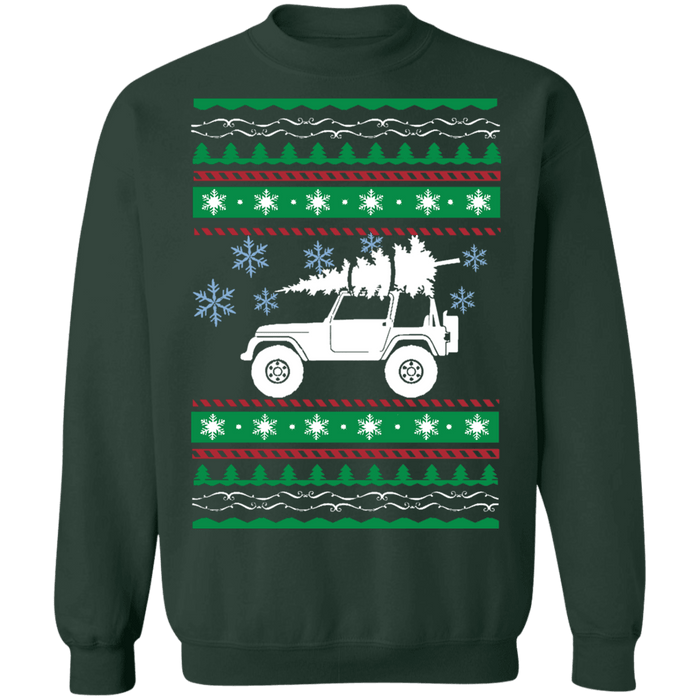 off road american vehicle Ugly Christmas sweater