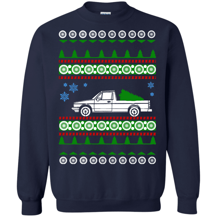 German Car like Rabbit Truck caddy ulgy christmas Sweater sweatshirt