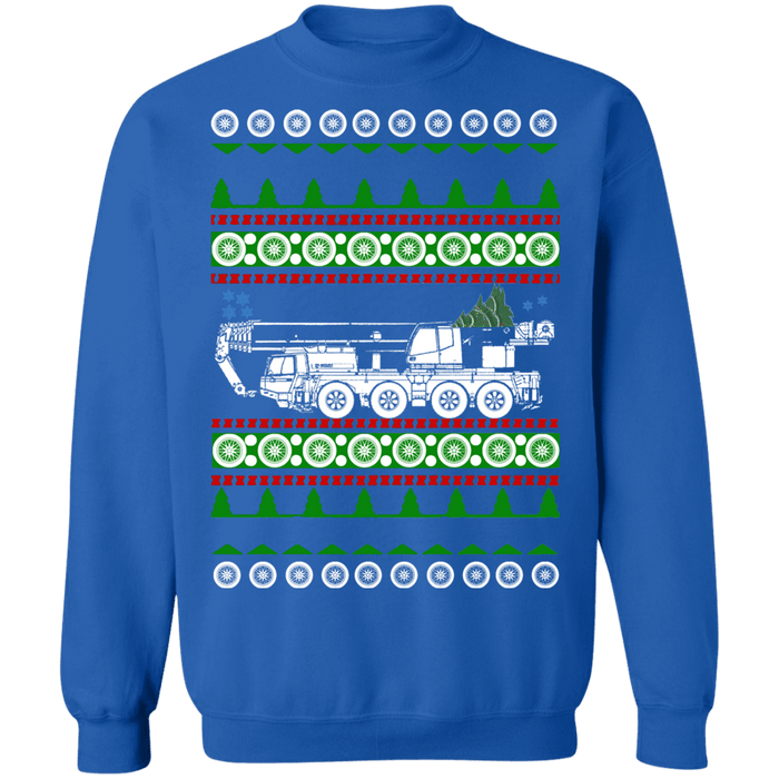 Crane Operator Truck Heavy Equipment Ugly Christmas Sweater