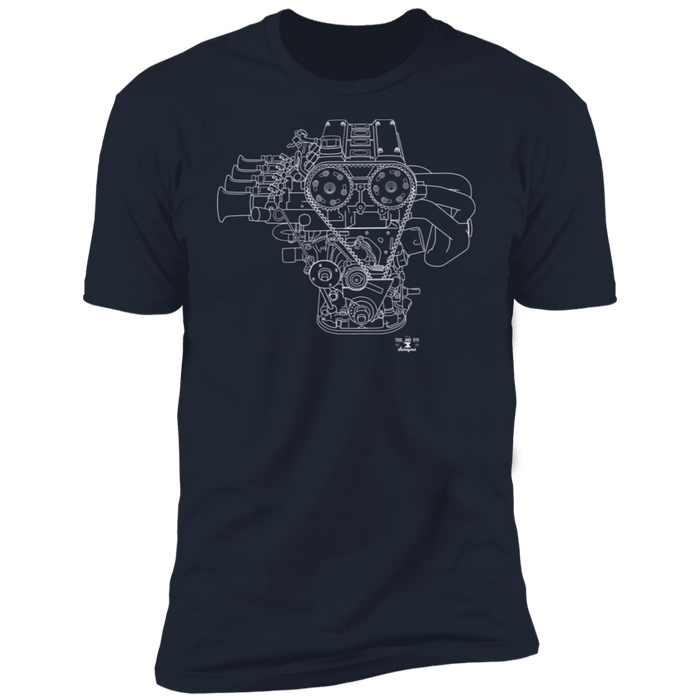 Engine Blueprint Series 4AGE Toyota t-shirt