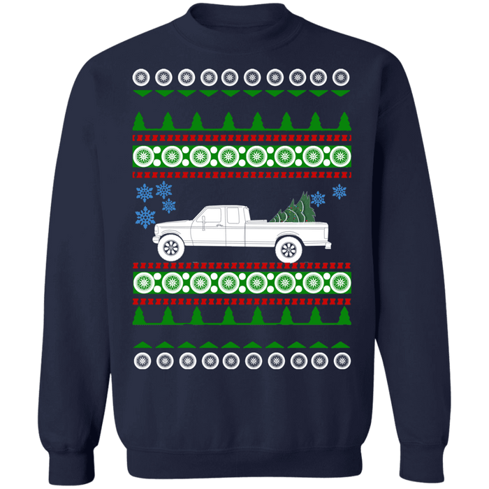 Truck F350 Ford Extended Cab Ugly Christmas Sweater Sweatshirt