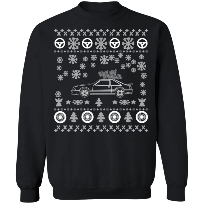 Ford Mustang Fox Body Ugly christmas sweater V2