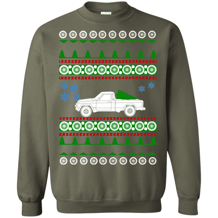 off road american vehicle Comanche 1990 Ugly Christmas Sweater sweatshirt