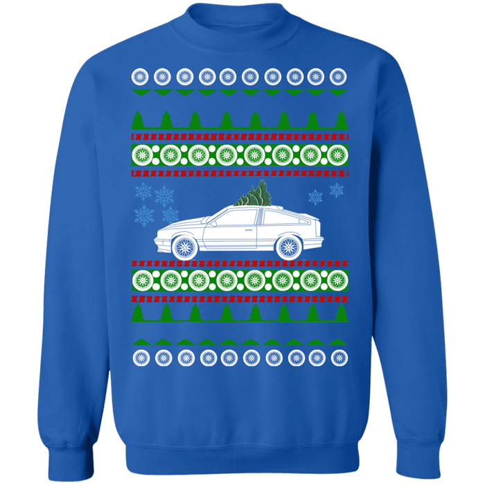 Chevy Cavalier Z24 hatchback ugly christmas sweater 1986