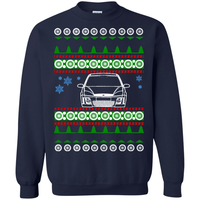 Ford Focus mk1 front outline ugly christmas sweater sweatshirt