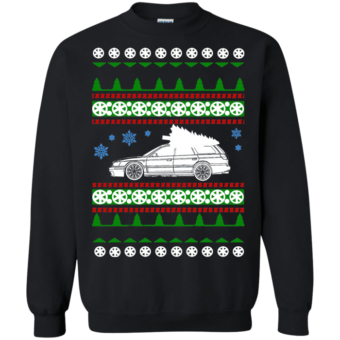 Car like a  Japanese Car Outback Legacy Ugly Christmas Sweater sweatshirt wagon