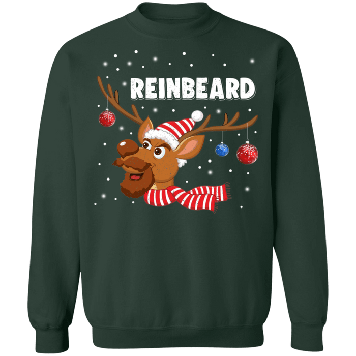 Reinbeard Reindeer Beard Ugly Christmas Sweater sweatshirt