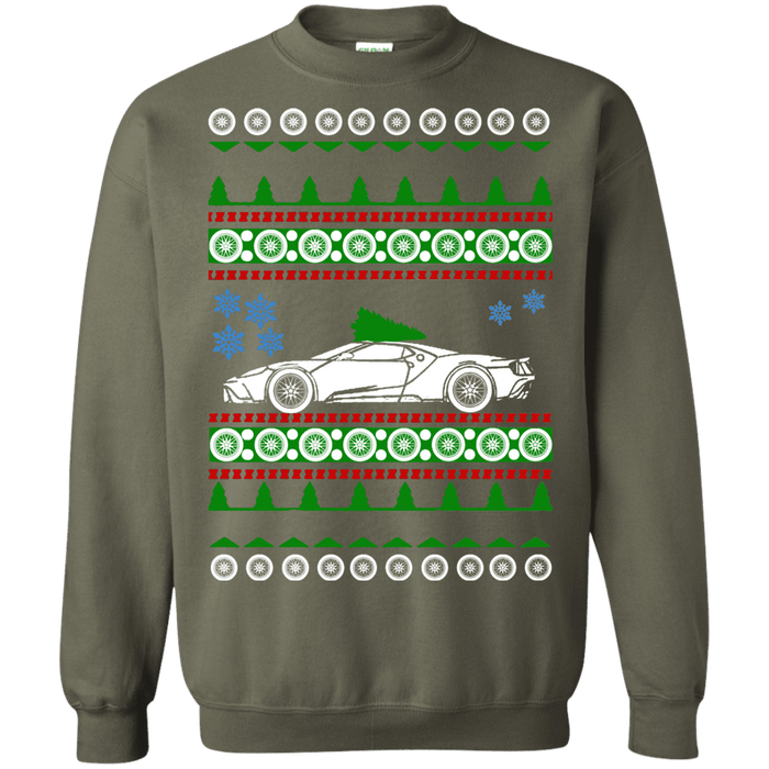 Sports Car 2017 Ford GT Ugly Christmas Sweater sweatshirt