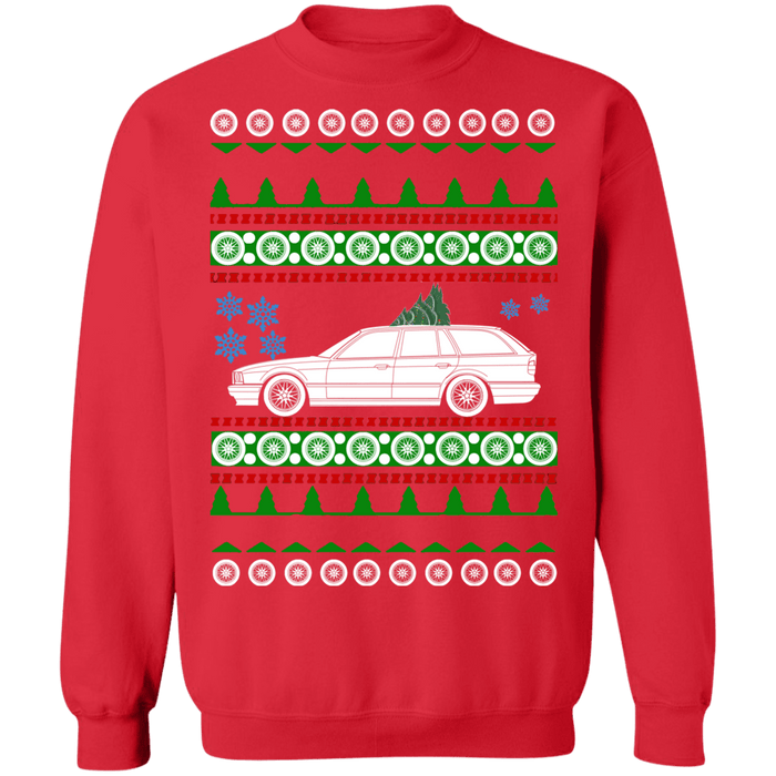 German Car like a 540 Wagon E39 Ugly Christmas Sweater Sweatshirt