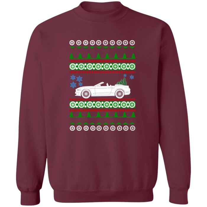 2018 Convertible Mustang Ugly Christmas Sweater Sweatshirt