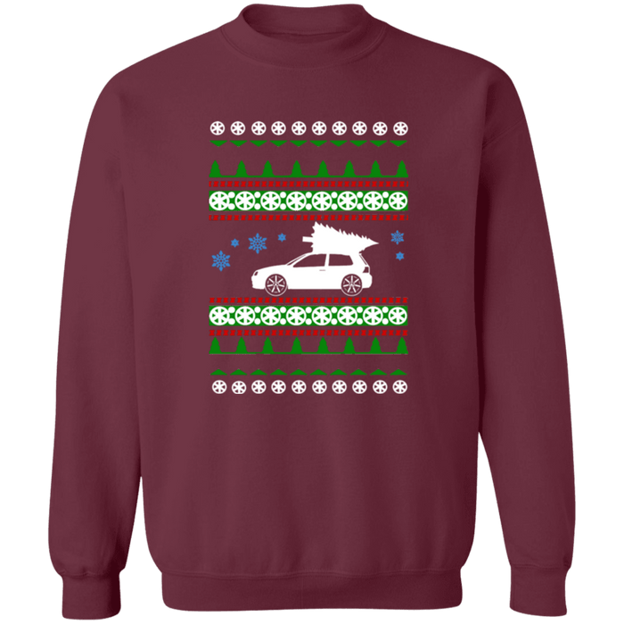 German Car like a mk4 R32 Ugly Christmas Sweater Sweatshirt