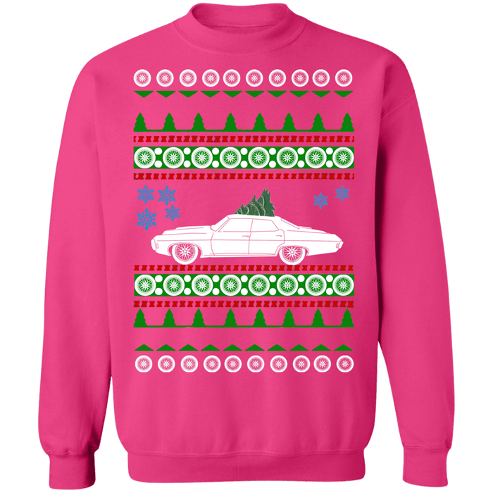 car like a 4 Door Impala Ugly Christmas sweater Sweatshirt 1969