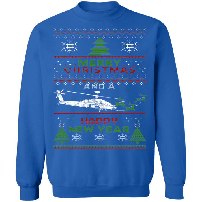 Apache Helicopter Ugly christmas sweater Sweatshirt