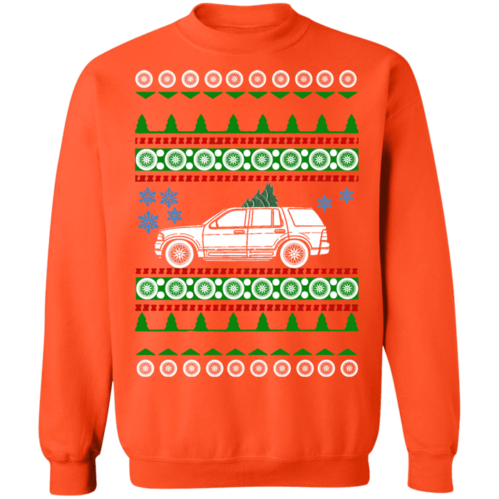 Ford Explorer 3rd gen ugly christmas sweater