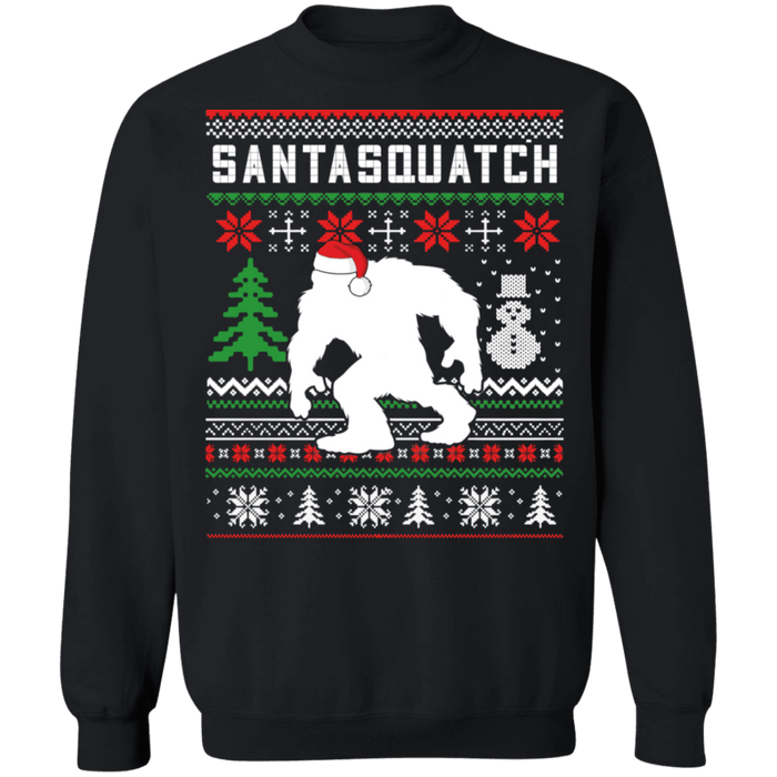 Santasquatch Bigfoot Sasquatch Funny Ugly Christmas Sweater sweatshirt