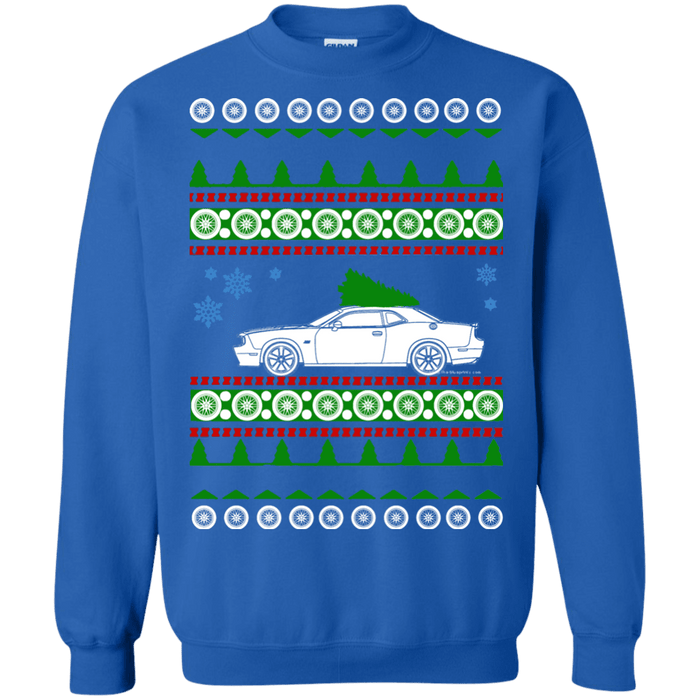 american car or truck like a  Challenger 2017 Ugly christmas sweater sweatshirt