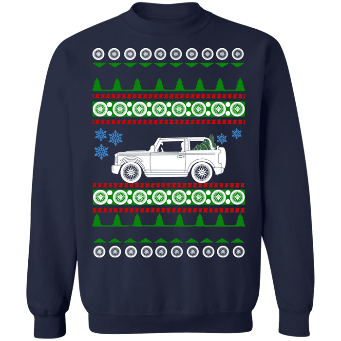 Ford Bronco 2021 NEW 2 door ugly christmas sweater