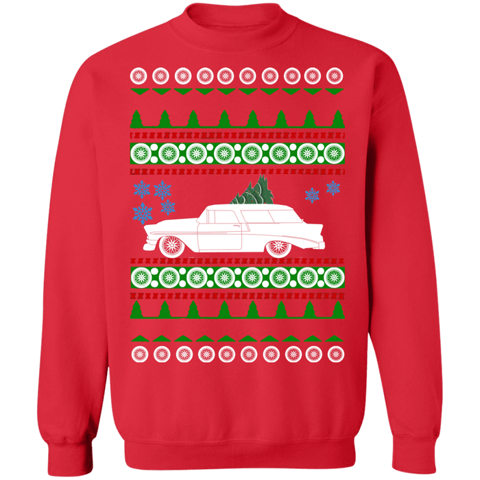 Chevy Nomad 1956 Ugly Christmas Sweater