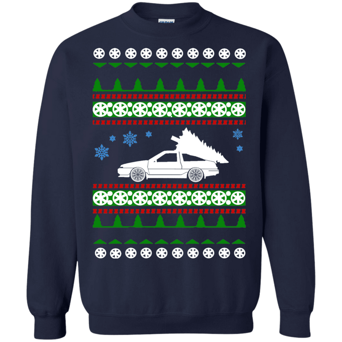 toyota ae86 hachiroku ugly christmas sweater sweatshirt