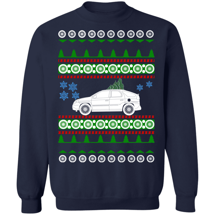 Car hatchback Pontiac Aztek Ugly Christmas Sweater Sweatshirt