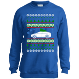 Tesla Model X Youth ugly Christmas Sweater