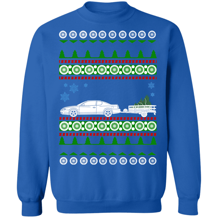 2000 Monte Carlo with trailer Ugly Christmas Sweater sweatshirt special sweatshirt