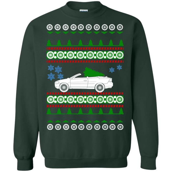 Swedish Car like a  C70 Convertible Ugly Christmas Sweater sweatshirt