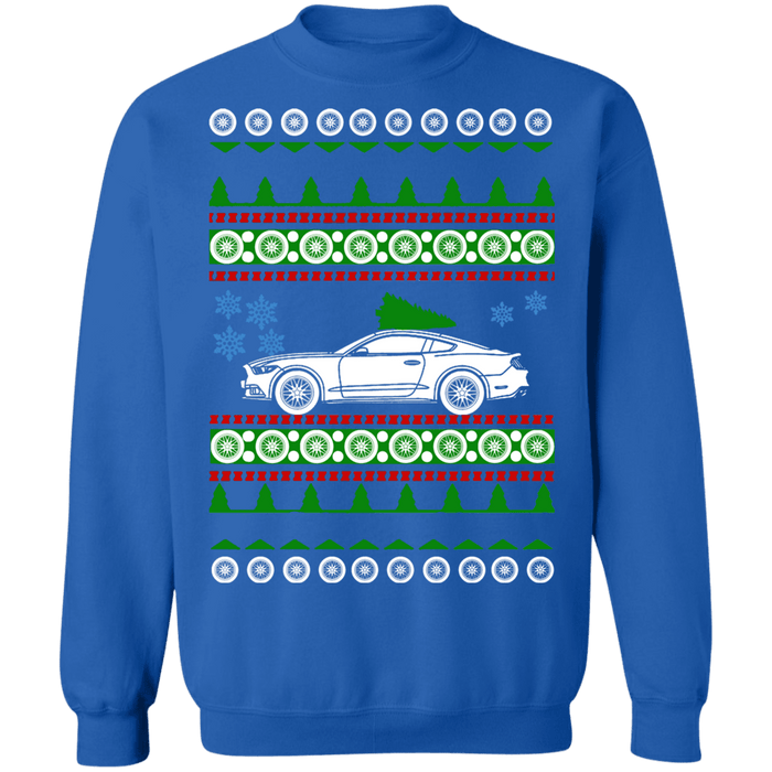 American Hot Rod 2019 Ford Mustang Bullitt Ugly Christmas Sweater Sweatshirt sweatshirt