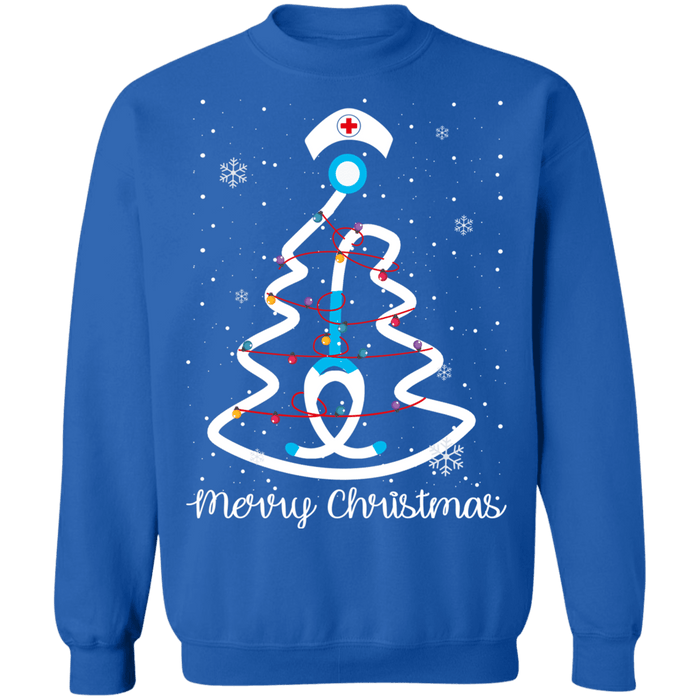 Nursing Tree Christmas Tree Ugly Sweater sweatshirt