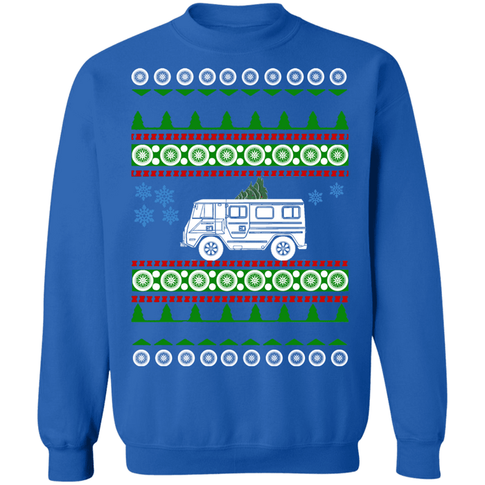 Swedish Car Swedish Car like a  C202 Laplander Van Camper offroad Ugly Christmas Sweater Sweatshirt