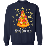 Pizza Lovers Ugly Christmas Holiday Sweater sweatshirt