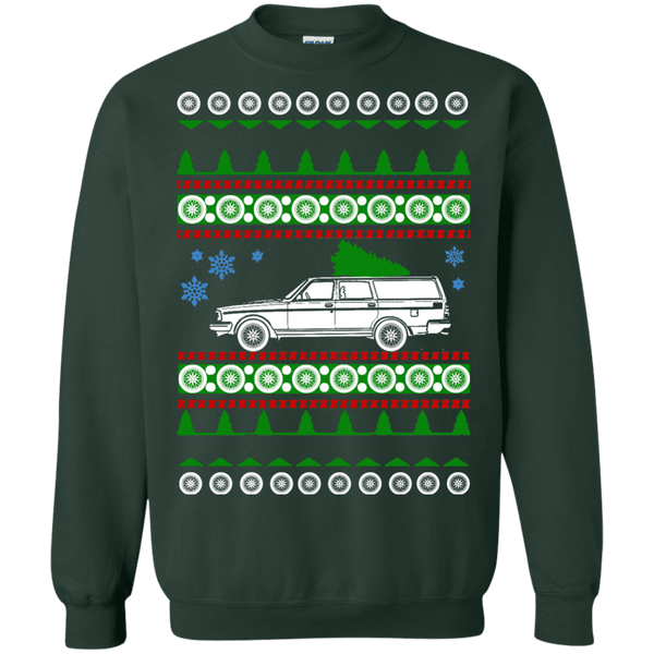Volvo 245 Wagon ugly Christmas sweater