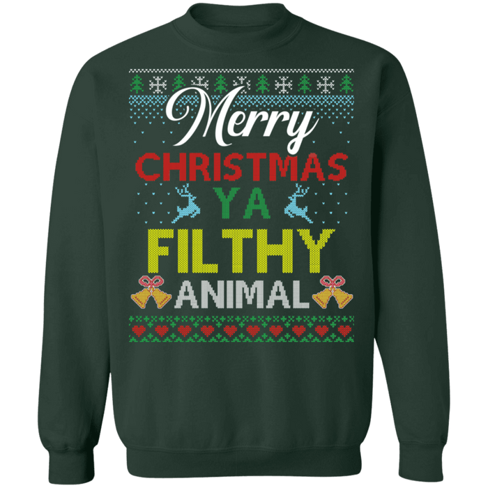 Merry Christmas You Filthy Animal Ugly Holiday Sweater sweatshirt