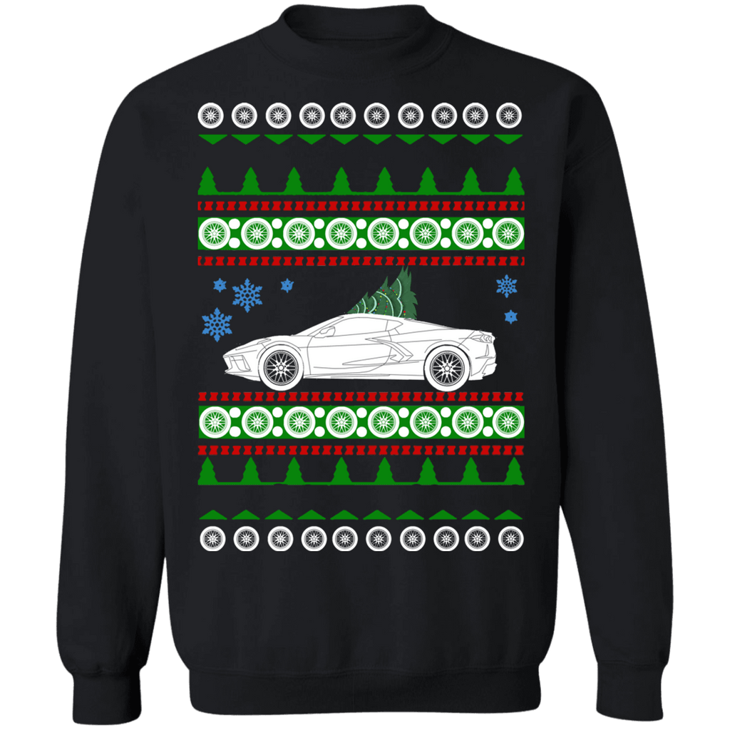 Corvette C8 2020 Mid Engine Ugly Christmas Sweater sweatshirt