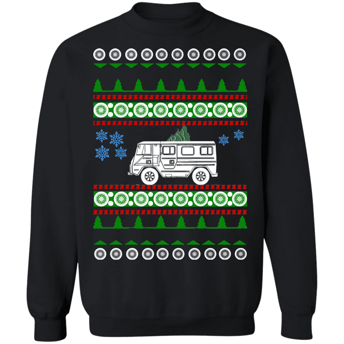 Swedish Car Swedish Car like a  C202 Laplander Van Camper offroad Ugly Christmas Sweater Sweatshirt