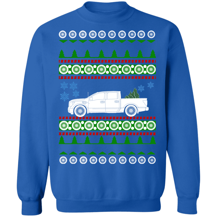 truck 2017 Nissan Titan crewcab ugly christmas sweater sweatshirt