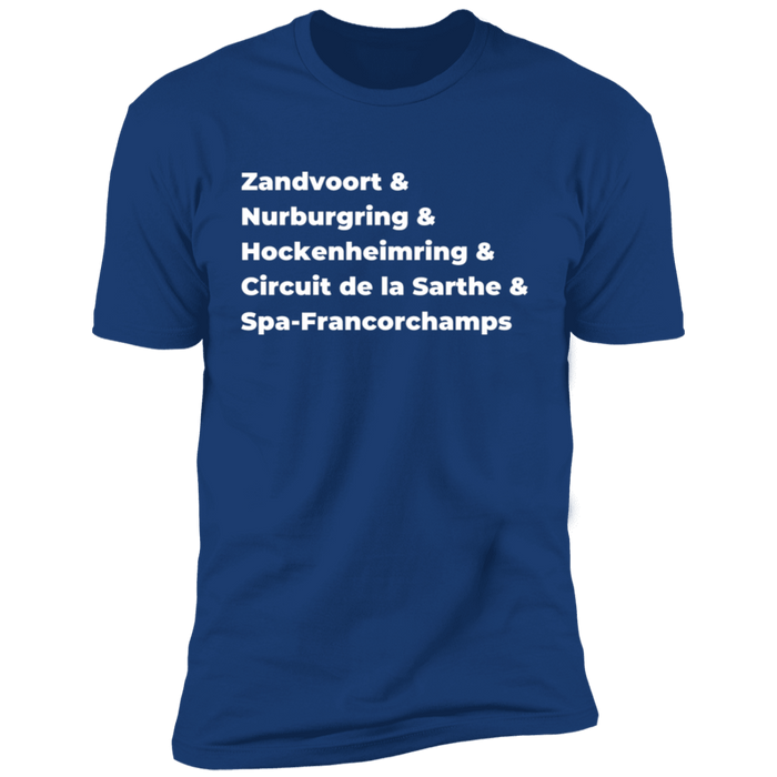 European Race Tracks shirt