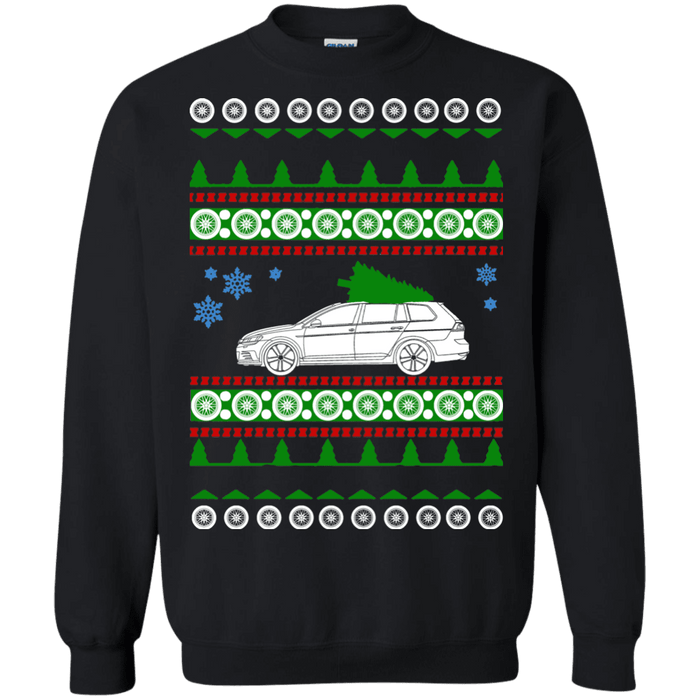 german car  Golf Alltrack Ugly Christmas Sweater car like a sweatshirt