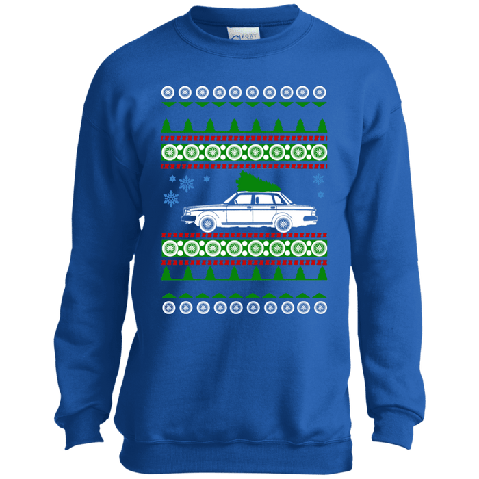 volvo 240 ugly christmas sweater youth