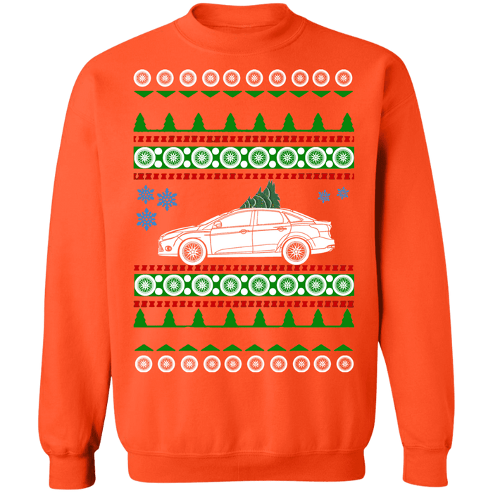 Ford focus sedan 3rd gen 2012 ugly christmas sweater