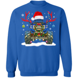 Monster Truck Reindeer Antlers ugly christmas sweater sweatshirt