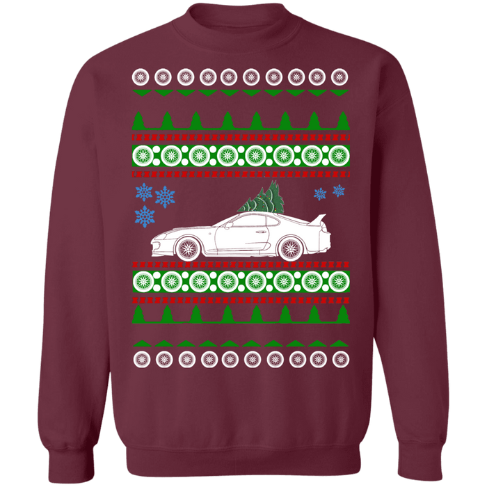 Toyota mk4 Supra Ugly christmas Sweater new tree