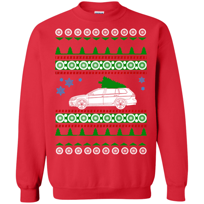 german car  Golf Alltrack Ugly Christmas Sweater car like a sweatshirt